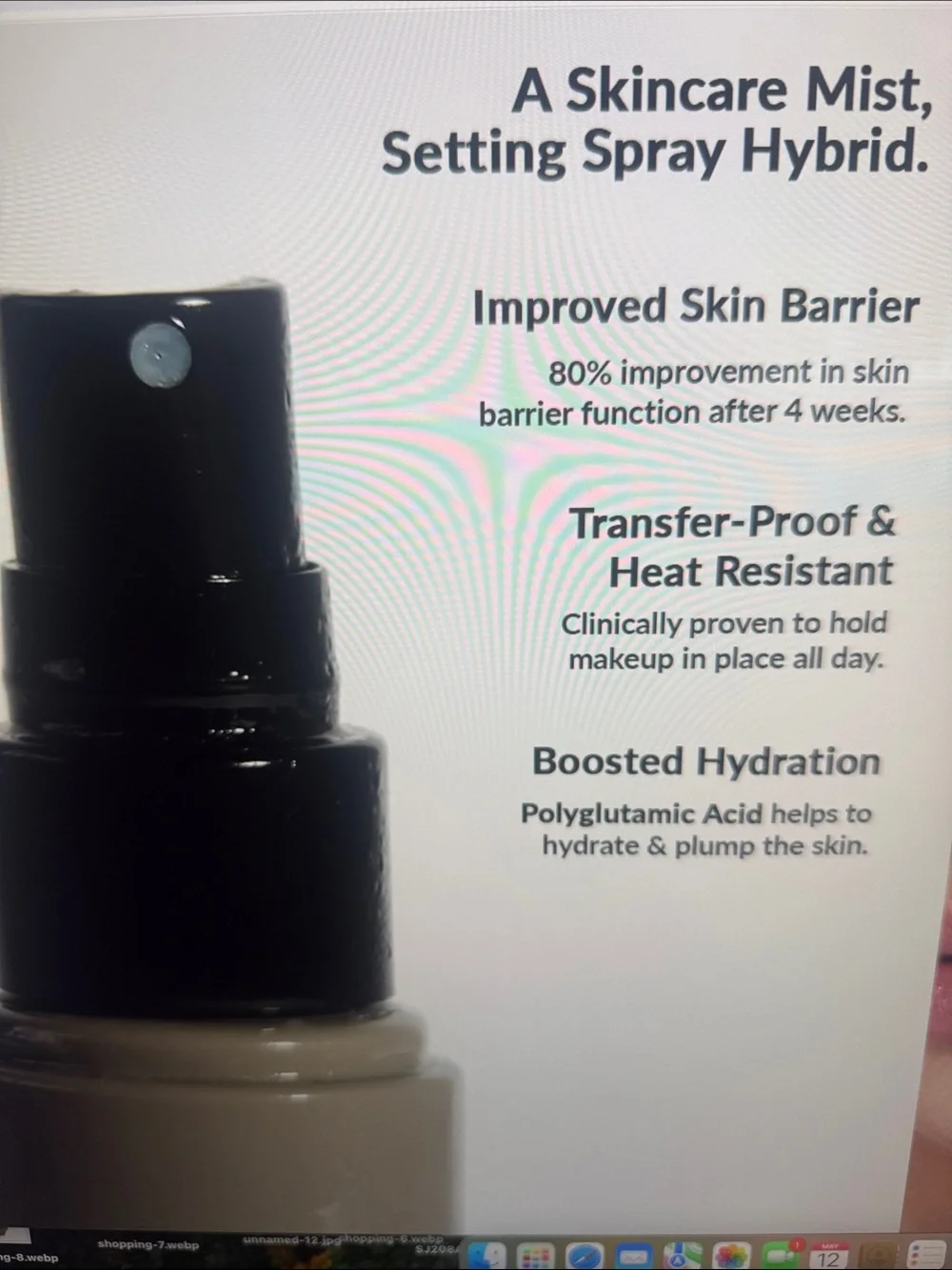 NWT REFY Face Setter Spray. 1.69fl oz